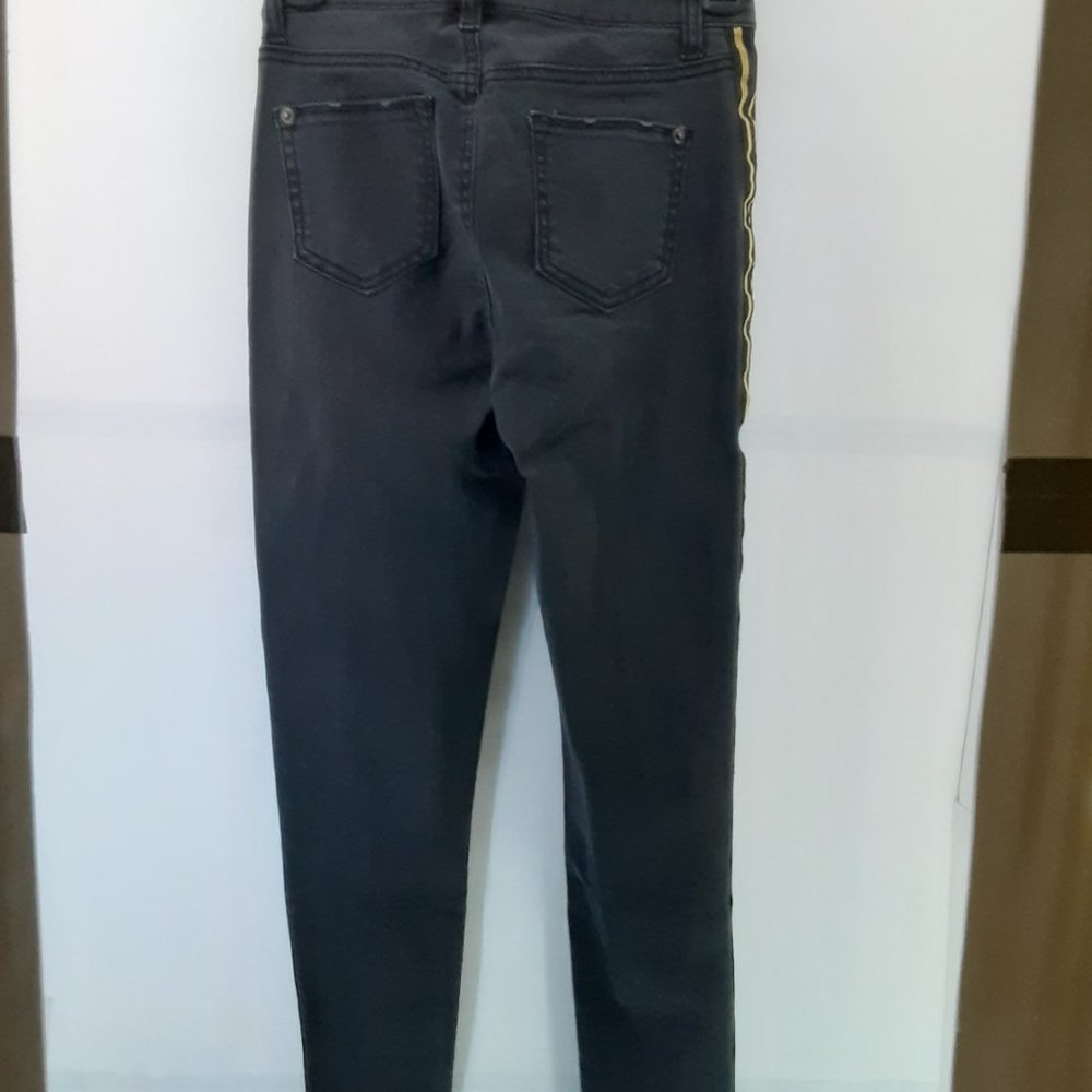 New Spoon Jeans Women's Skinny Leg Spandex Pants | Black | Size: 1 Pants Bottoms - Picture 6 of 10